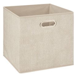 Esta caja organizadora de tela ofrece una solución práctica y ligera, su diseño plegable permite guardarla fácilmente cuando no 