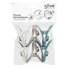 Mantén tus alimentos siempre frescos con este práctico set de 6 sujetadores para bolsas. Ideales para cerrar herméticamente bols