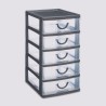 Mantén todo en orden con este funcional organizador de 5 cajones. Ideal para ropa interior, accesorios, artículos de oficina o c