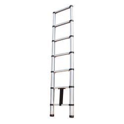 La escalera telescópica de 9 escalones es perfecta para trabajos en altura con total seguridad y comodidad. Su diseño retráctil 