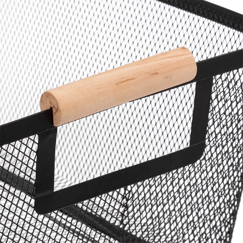 Set de 3 canastas organizadoras negras, versátiles y elegantes. Perfectas para almacenar y mantener tus espacios ordenados. Su d