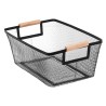 Set de 3 canastas organizadoras negras, versátiles y elegantes. Perfectas para almacenar y mantener tus espacios ordenados. Su d