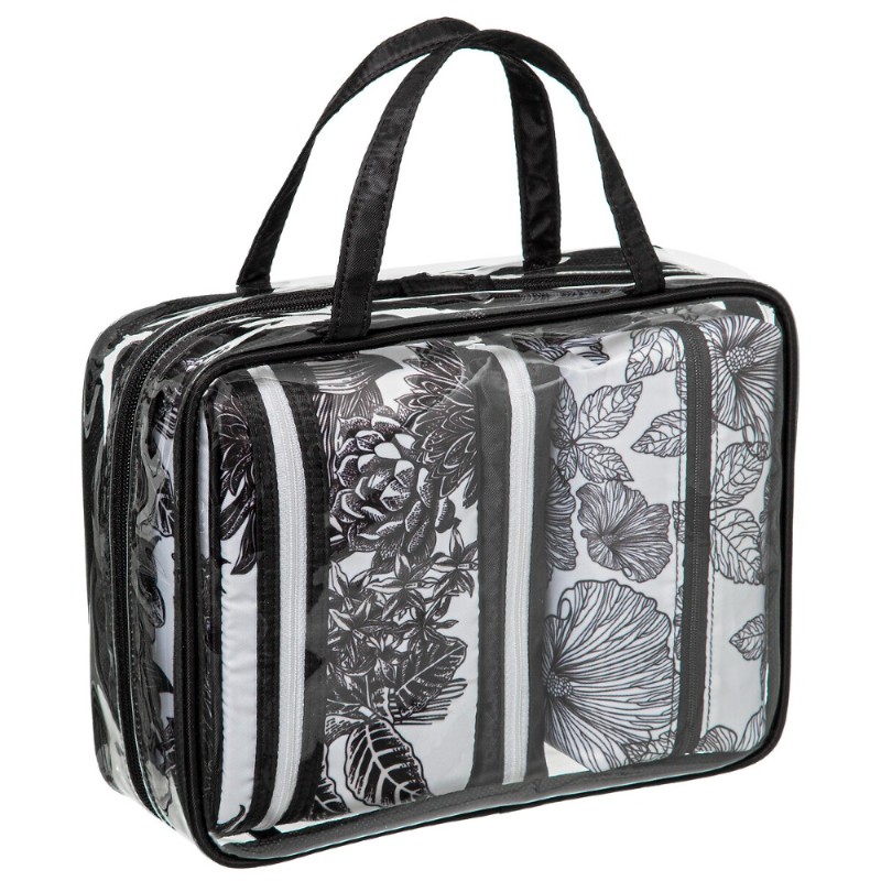El Neceser Floral es un accesorio práctico y con encanto, decorado con un delicado estampado de flores. Perfecto para llevar tus